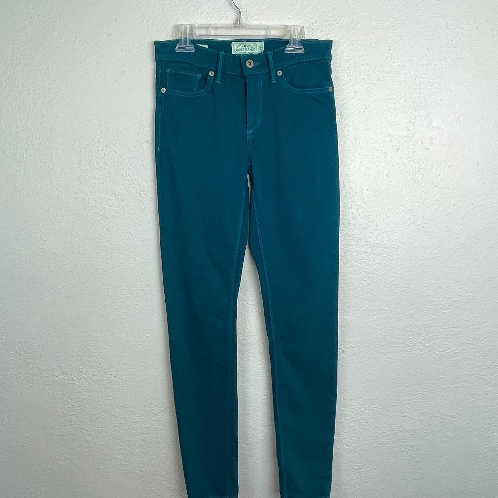 Lucky Brand Women's Teal Color Brooke Legging Jeans